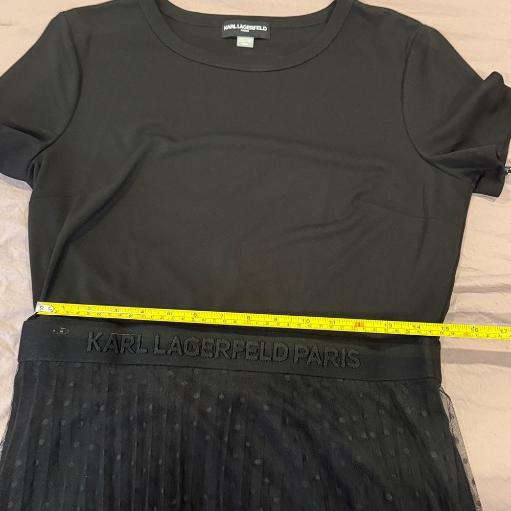 🆕 Karl Lagerfeld Paris Pleated A-Line Dress NWT - Picture 15 of 15
